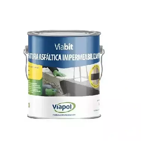 Viabit Viapol Galão | Primer Asfáltico Impermeabilizante Base Água - comprar online
