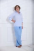 Camisa Social Feminina Clara - Azul