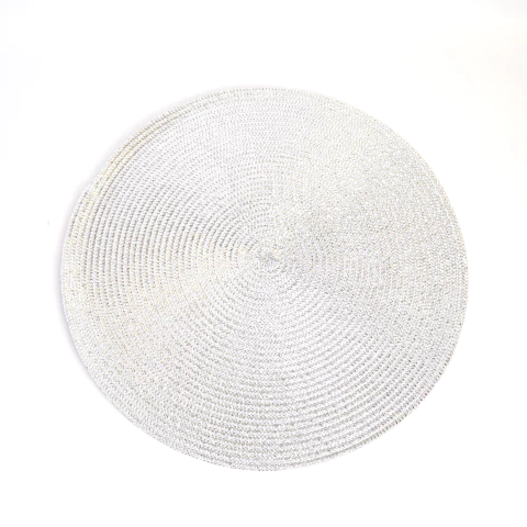 12 x INDIVIDUAL REDONDO TEJIDO