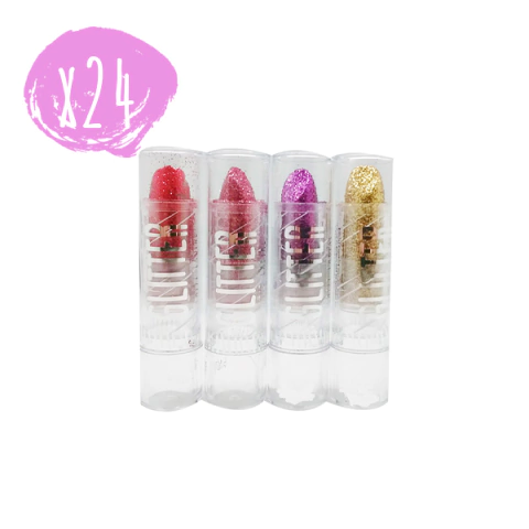 24 x LAPIZ LABIAL CON GLITTER - comprar online