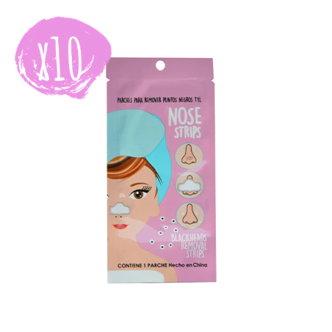 10 x NOSE STRIPS - PARCHES PARA REMOVER PUNTOS NEGROS - comprar online