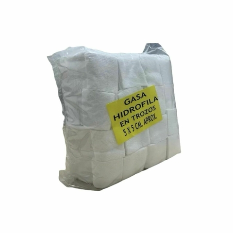 Gasa Hidrofila en trozos 5x5 cm 500 gr en internet
