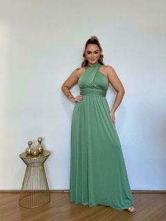 VESTIDO MULTIFORMAS HELEN VERDE OLIVA - comprar online