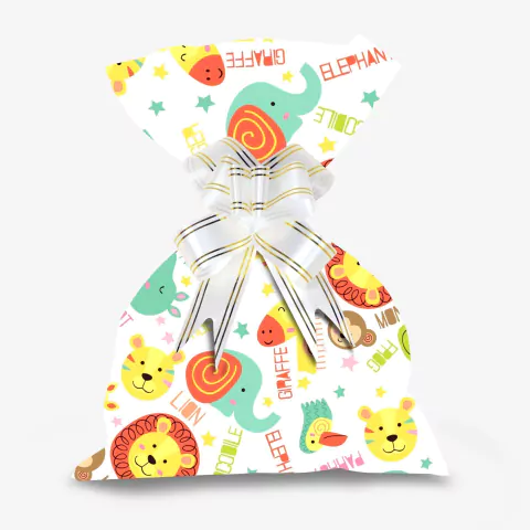 Saco de Presente Metalizado 30x45 Infantil 50 Un