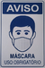 Placa de Sinalização Prevenção do Covid-19 - Nações Embalagens
