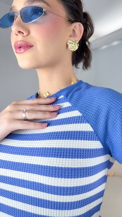 BLUSA LISTRADA MANGA CURTA na internet