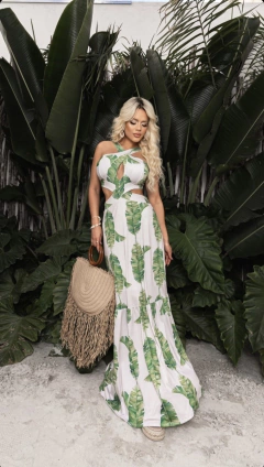 Vestido Eduarda Folha verde - comprar online