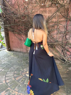 Vestido Tainah azul marinho - loja online