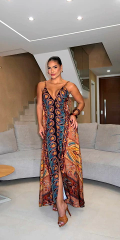 Vestido Lenço Flower - PITANGA ROSA CLOSET