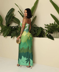 Vestido Lígia estampado na internet