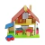 Mini Chalé em Madeira com Garagem - Wood Toys - AM38