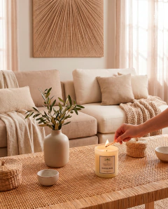 Vela Aromática Chá Branco e Bambu 200g