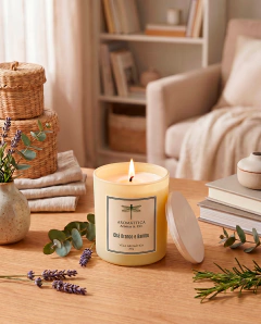 Vela Aromática Chá Branco e Bambu 200g