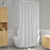 1 Cortina Box Banheiro Branca Antimofo Ajustável 2,30x1,40 - comprar online