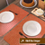 Jogo Americano Mesa Posta Luxo Impermeável Pvc Cro Tr - loja online