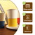 2 Copo Térmico Café Tampa Bambu Microondas 400ml Vr - AMARELO