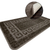 1 Tapete Banheiro Grego Grande Antiderrapante Ce Choco 50x80