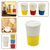 2 Copo Térmico Café Tampa Bambu Microondas 400ml Vr - AMARELO