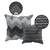 kit 2 Capas Almofada Tear Alto Padrão luxo 60x60 + 45x45 Vr - loja online