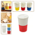 2 Copo Térmico Café Tampa Bambu Microondas 400ml Vr - Vermelho