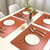 Jogo Americano Mesa Posta Luxo Impermeável Pvc Cro Tr