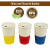 2 Copo Térmico Café Tampa Bambu Microondas 400ml Vr - AMARELO - Idealiza