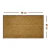 1 Tapete Capacho Fibra de Coco Antiderrapante Nz Liso 60x90