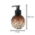 Frasco Vidro Porta Sabonete Liquido 120ml Alcool Gel Marrom - Idealiza