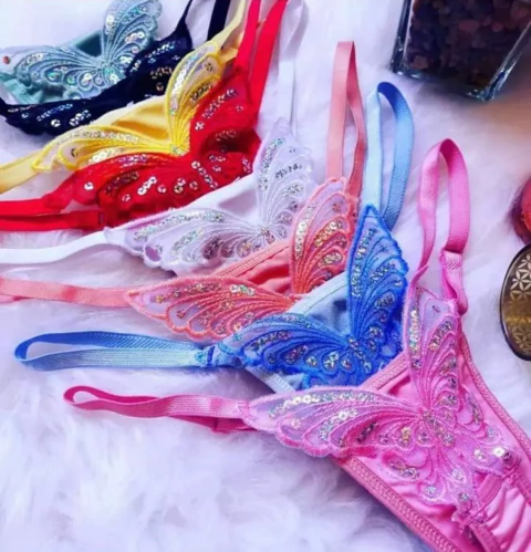 CALCINHA SENSUAL EM FORMATO DE BORBOLETA