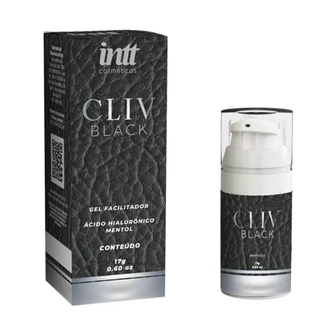 CLIV BLACK GEL FACILITADOR ANAL COM ÁCIDO HIALURÔNICO E MENTOL 17G INTT - buy online