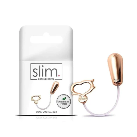 CONE VAGINAL PARA POMPOARISMO EM METAL 20G - 4,1 X 1,9CM LINHA SLIM SEXY FANTASY