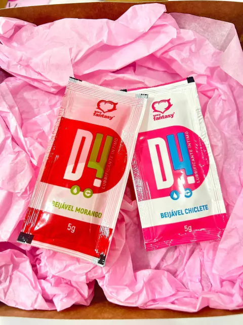 SACHÊ LUBRIFICANTE D4 BEIJÁVEL 2 UNIDADES