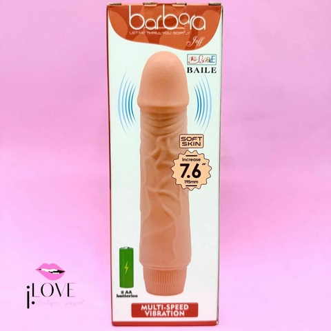 PRÓTESE COM VIBRO REALISTA COM 17 CM