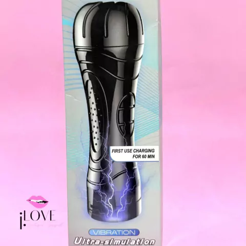 MSTURBADOR MASCULINO EM FORMATO DE LANTERNA COM VIBRO RECARREGAVEL