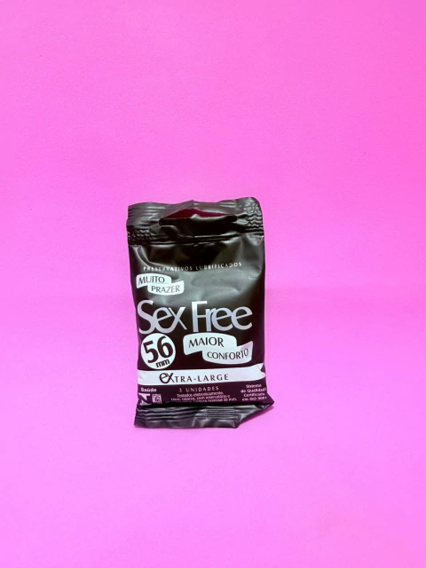 Preservativo Lubrificado SexFree - Extra Large 56mmTextura - SexyFree