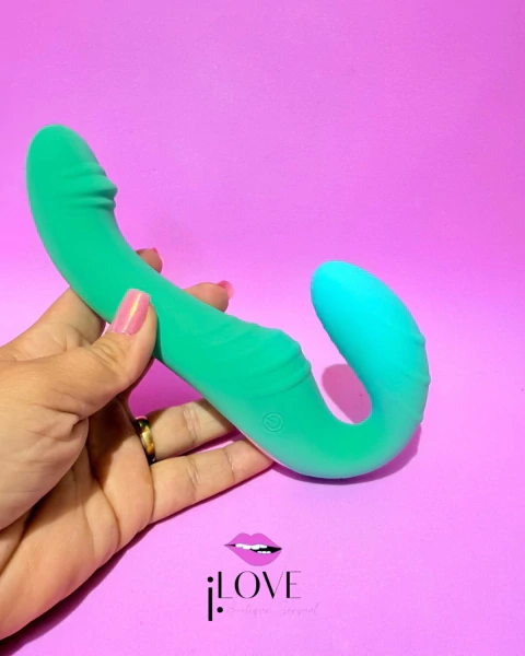 VIBRADOR COM PLUG VAGINAL COM 10 MODOS DE VIBRAÇÃO RECARREGAVEL