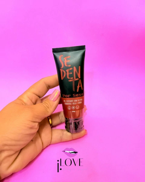 SEDENTA POR SEXO GEL COMESTIVEL COM GLITTER 50G