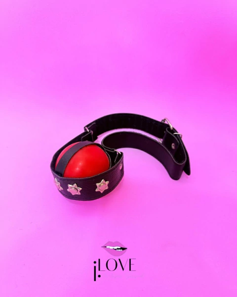 MORDAÇA SENSUAL COM BOLA E AJUSTAVEL