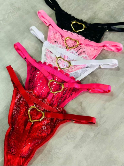 CALCINHA DE CORAÇÃO PRATA