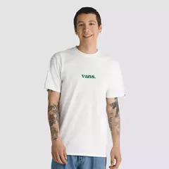 CAMISETA VANS LOWER CORECASE SS MARSHMALLOW VERDANT GREEN