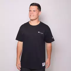CAMISETA CHAMPION MINI SCRIPT BORDADO TECIDO MEIA MALHA GROSSO
