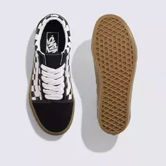 OLD SKOOL FAT LACE CHECKER BLACK-RED - comprar online