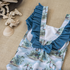 EMILIA Pavos reales celeste - comprar online
