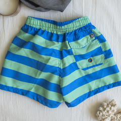 Short Rayado Verde Claro - comprar online