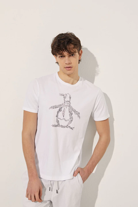 SS FLOWERS LOGO TEE PENGUIN