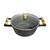 2 Panela de Ferro Grande Caçarola Alça Madeira Tampa Vidro - comprar online