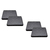 Kit 4 Tampa Pvc Para Gordura Esgoto Elétrica 40x40 Simples