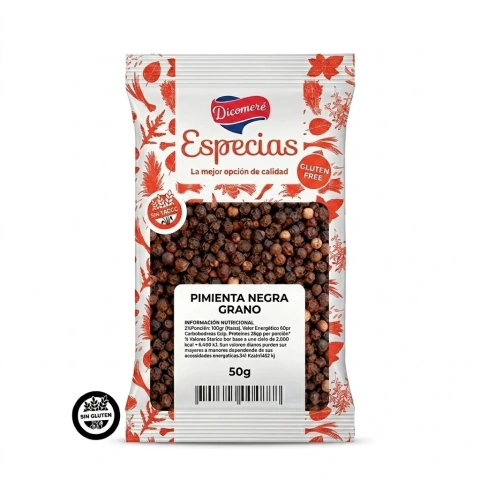Pimienta Negra en Grano x 30g - Dicomere