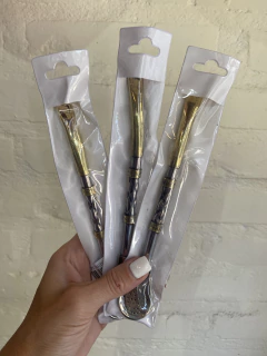 Bombillas alpaca y bronce - comprar online