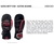 BRIKO GARA MITT UNISEX BLACK RED WHITE - comprar online